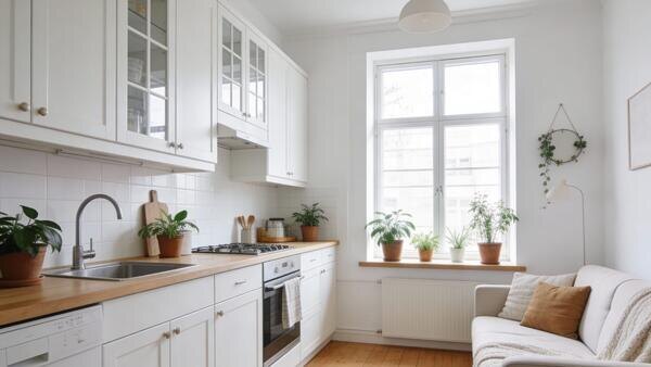 Маленькое чудо: как не сдвигая стен, увеличить крохотную кухню