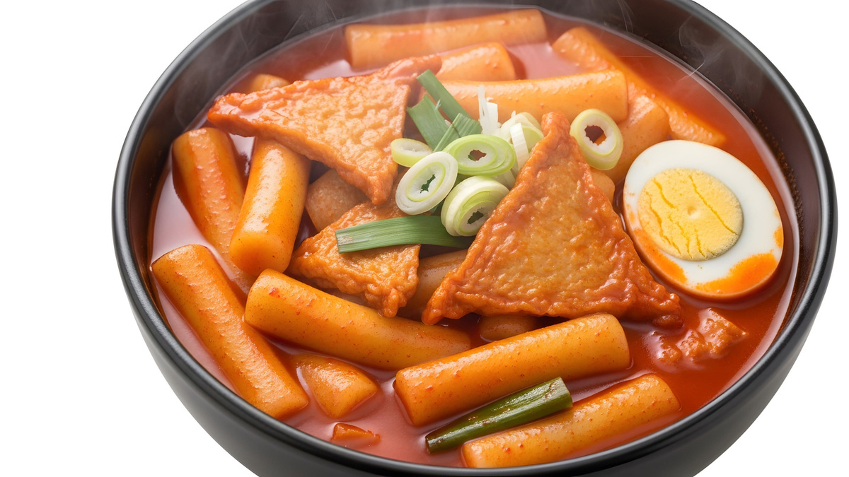 Миска, наполненная ттокбокки (123rf)