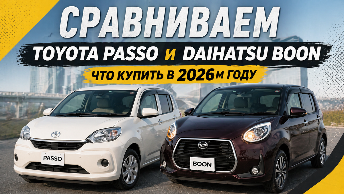 сравним Toyota Passo и Daihatsu Boon