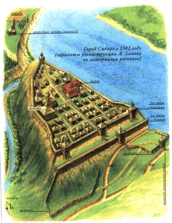Реконструкция Искера А. Зыкова