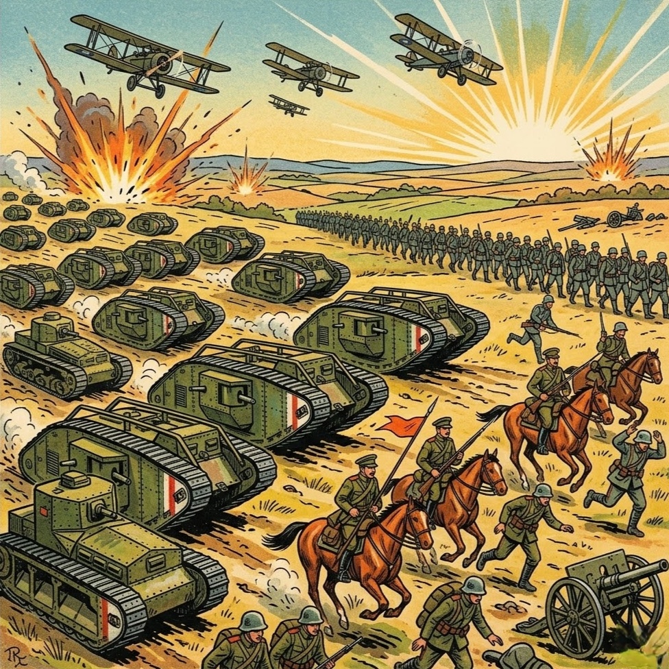 Первая Мировая война. Битва при Амьене. 1918. Обложка