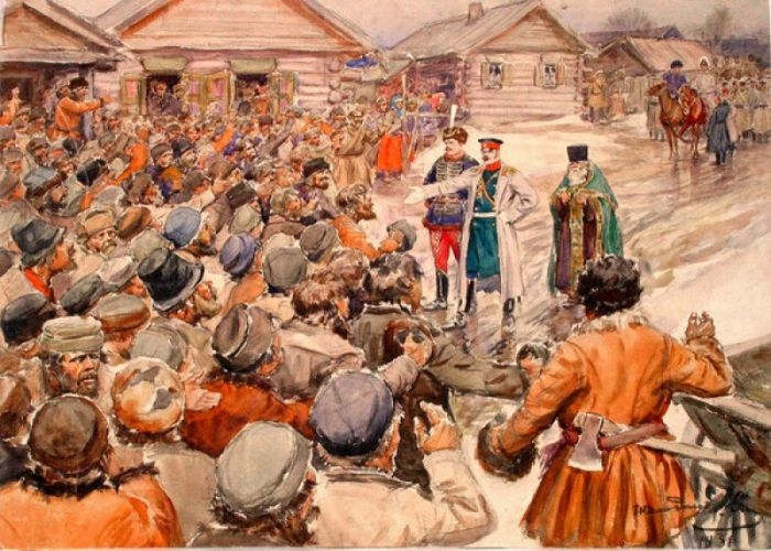 «Крестьянский бунт», Иван Владимиров, 1931 г.