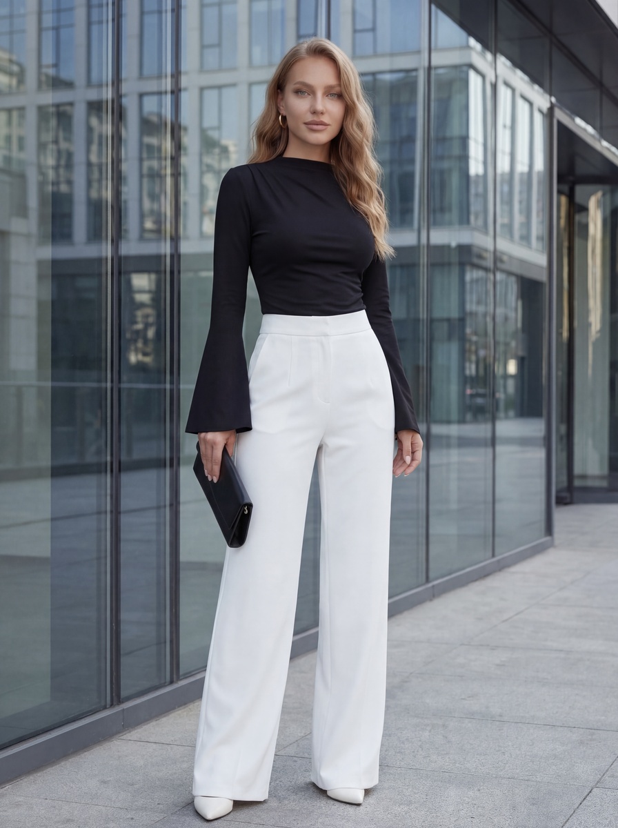 Лонгслив Lakomes (чёрный, с рукавами клёш)