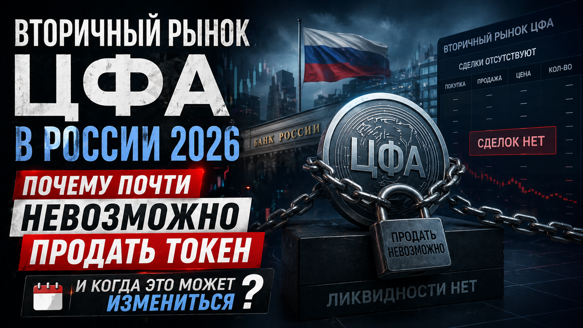 Все хвалятся триллионами первичных размещений, но молчат про главное - как потом эти ЦФА продать. Реальная ситуация на апрель 2026.

