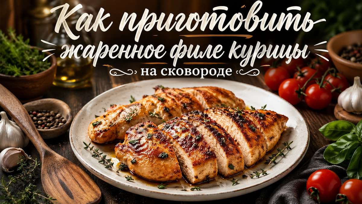 Жаренное филе курицы