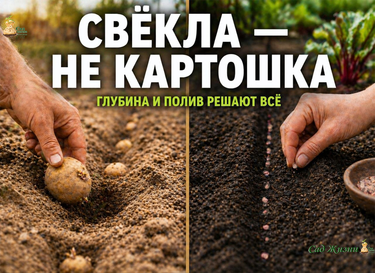 Вы уверены, что правильно сеете свёклу? Ошибки в глубине, расстоянии и поливе, которые портят результат