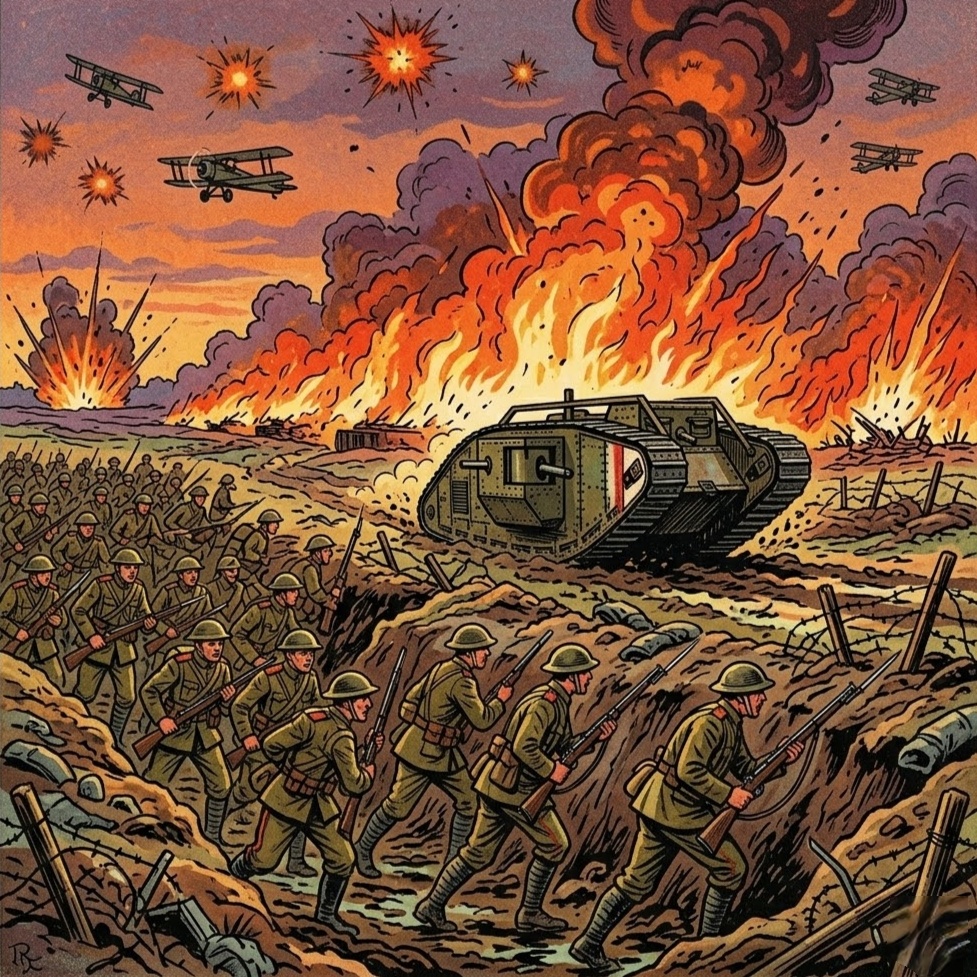 Первая Мировая война. Битва на Сомме. 1916. Обложка