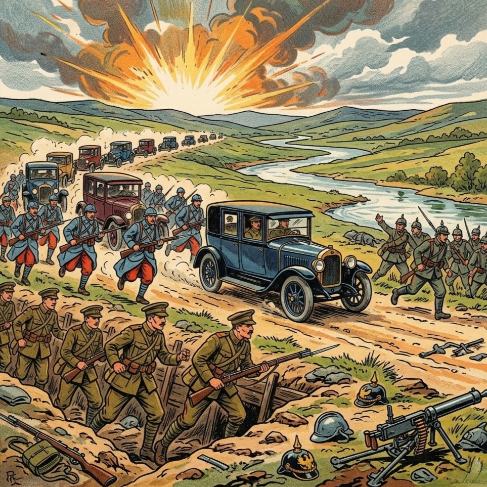 Первая Мировая война. Битва на Марне. 1914. Обложка