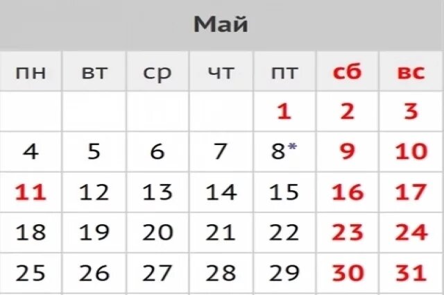    Специалисты рассказали, сколько дней будем отдыхать в мае