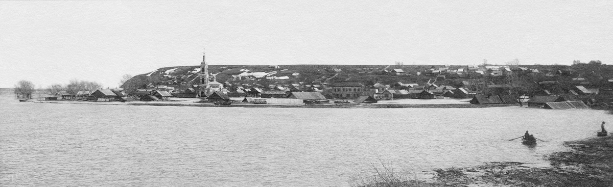 подтопление Чебоксарских улиц во время весеннего половодья 1926 года