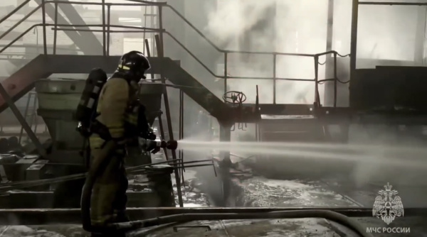 В Тольятти вспыхнуло цементное предприятие