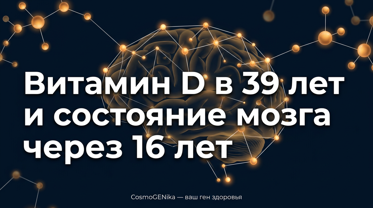 Новое исследование Neurology апрель 2026 — уровень D в среднем возрасте связан с накоплением тау-белка (маркера Альцгеймера) спустя 16 лет