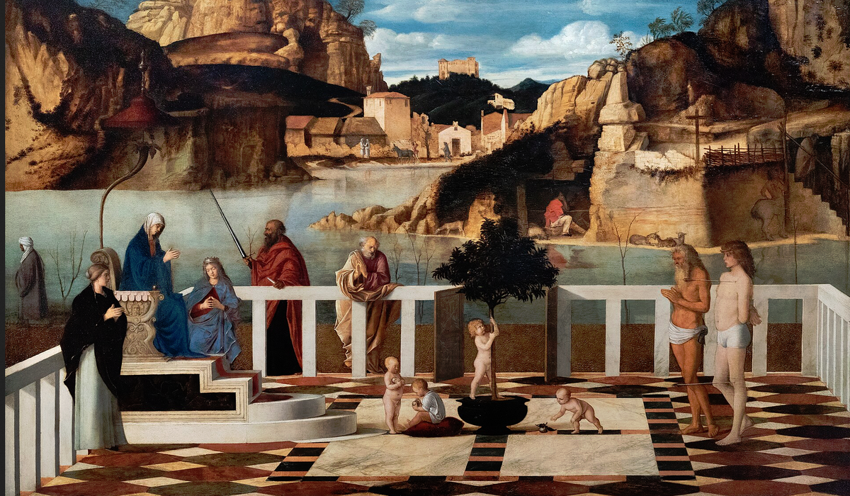 Джованни Беллини. "Озерная Мадонна", 1490-1500.