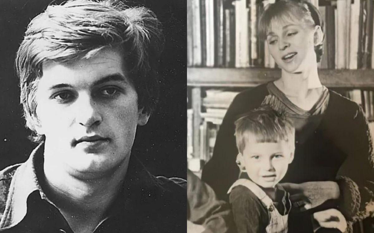 на фото слева Сергей Колесников, справа Иван Колесников с мамой 