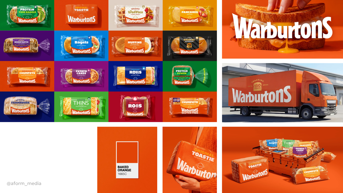 1. Warburtons обновил дизайн упаковки к 150-летию