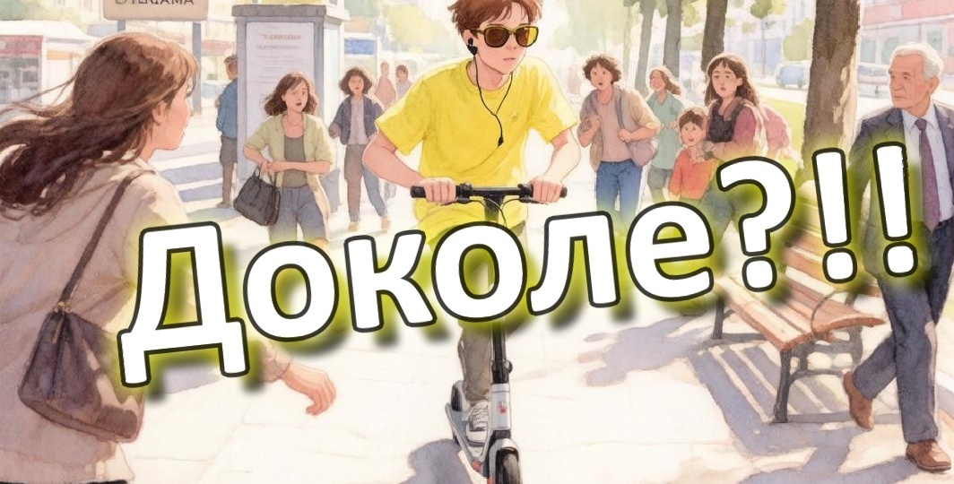 Электросамокатчики охотятся на пешеходов. Как с этим бороться? Куда от этого деваться? Предложение предлагаю