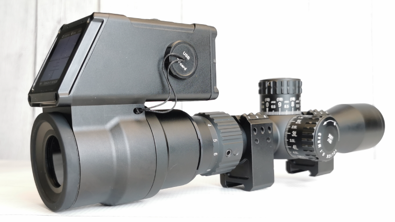 Veber TrigСam 01HD установленная на окуляр прицела