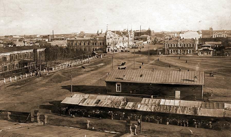 Благовещенск. Вид на улицу Большую. XIX век
