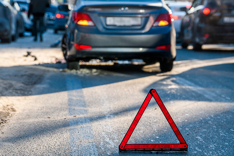    Самый распространенный вид ДТП на казанских дорогах — столкновения. За это время произошло 134 таких случая.   
Фото: © Ilya Moskovets / URA.RU / www.globallookpress.com