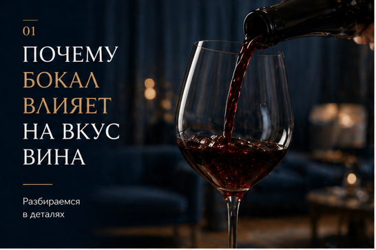 Почему бокал влияет на вкус вина 