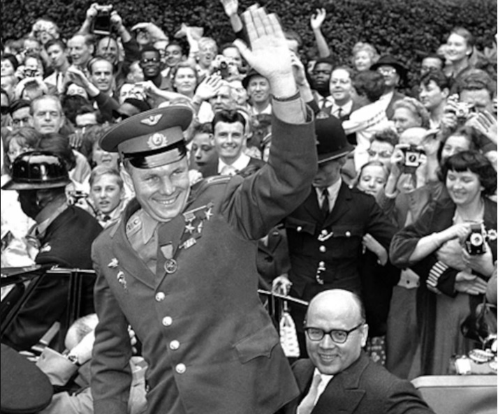 Юрий Гагарин в Лондоне, июль 1961