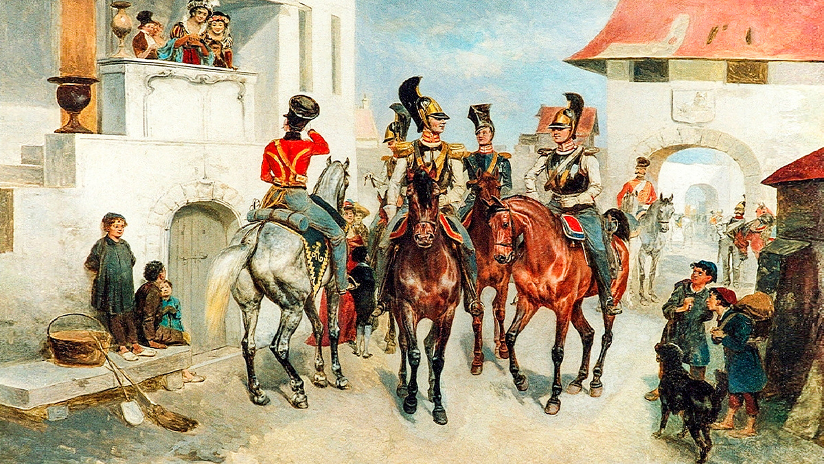 Эпизод из Заграничных походов русской армии 1813-1814 гг. (Б. Виллевальде)