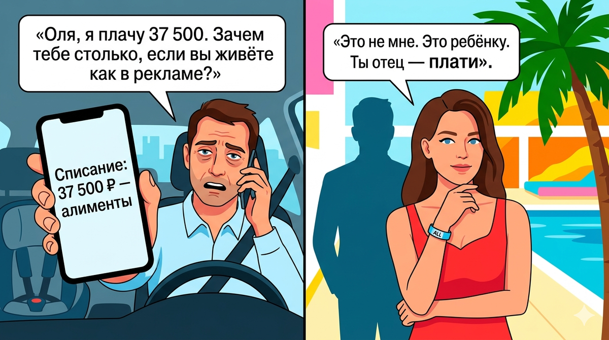 «Новый муж не обязан содержать твоего ребёнка» — бывшая живёт богато, а я считаю каждую тысячу после алиментов