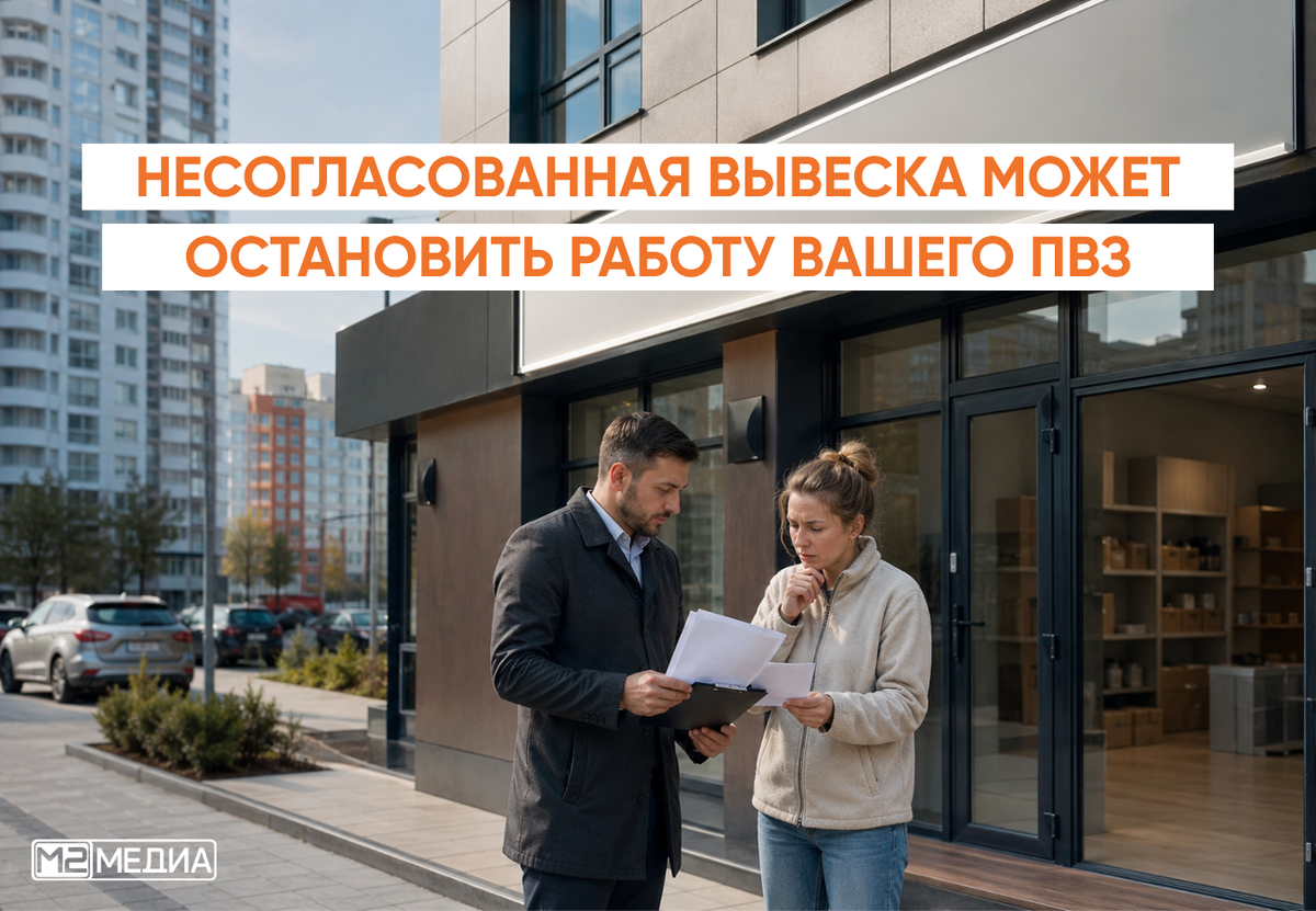Несогласованная вывеска может остановить работу вашего ПВЗ