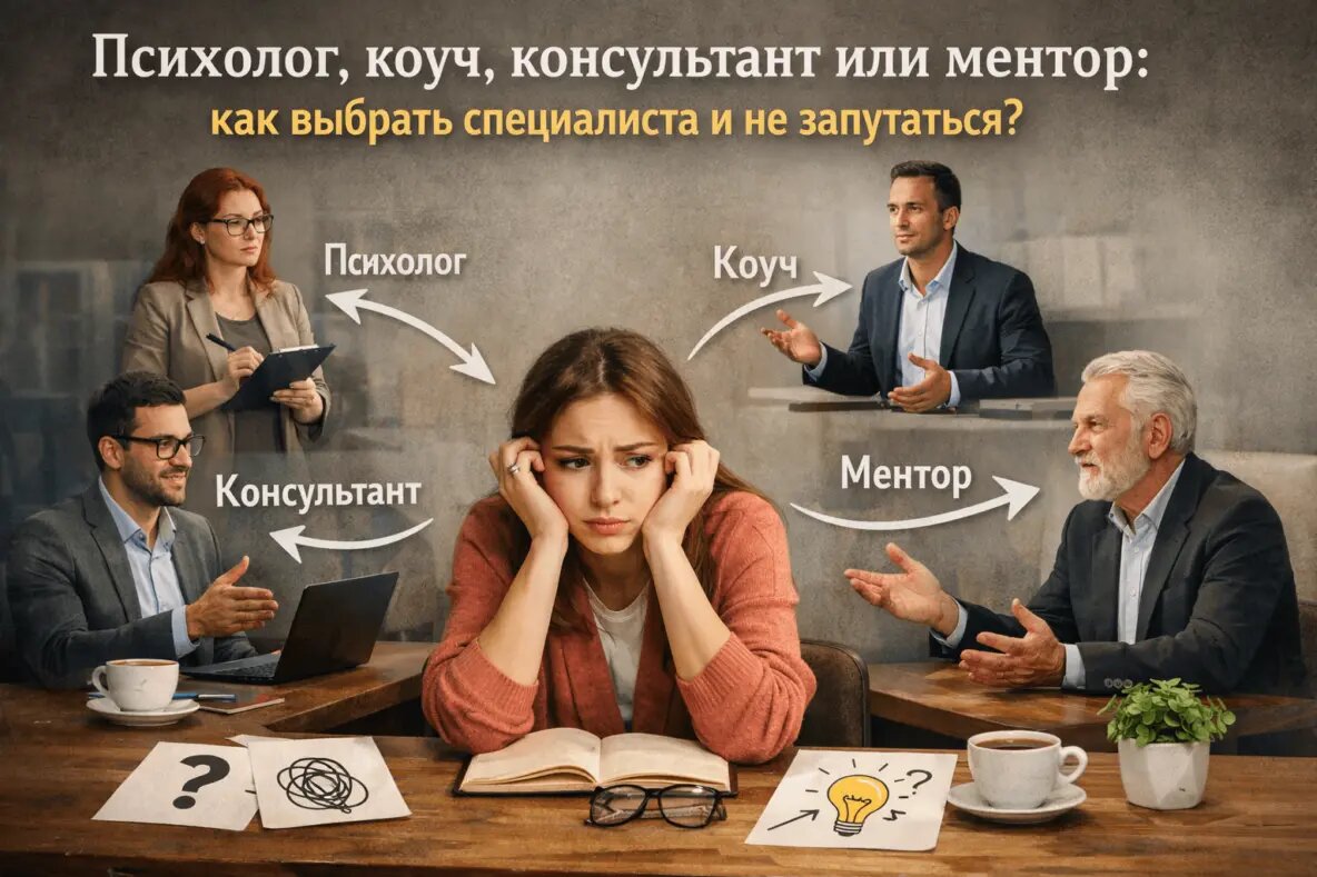 Психолог, коуч, консультант или ментор: как выбрать специалиста и не запутаться? Вера Данилочкина