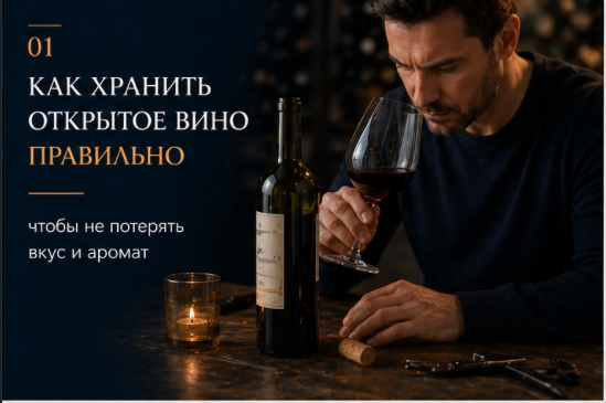 Как хранить открытое вино правильно