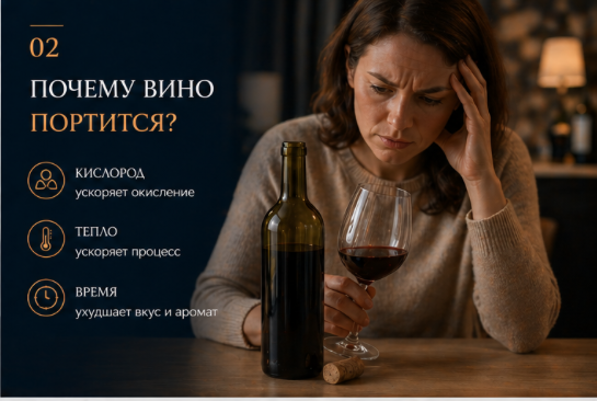 Что происходит с вином после открытия