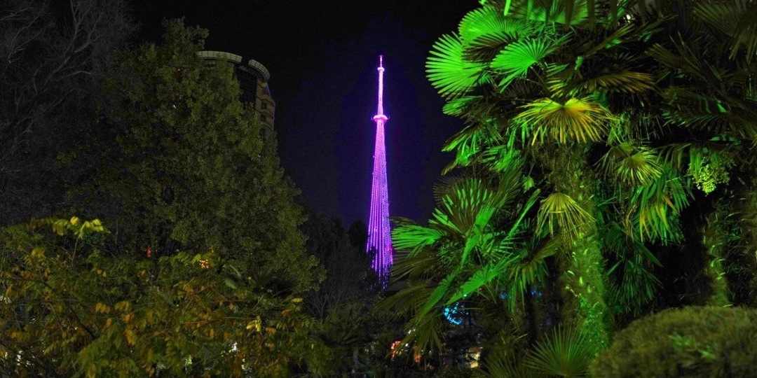 Праздничная подсветка появится на телебашне Сочи 1 мая