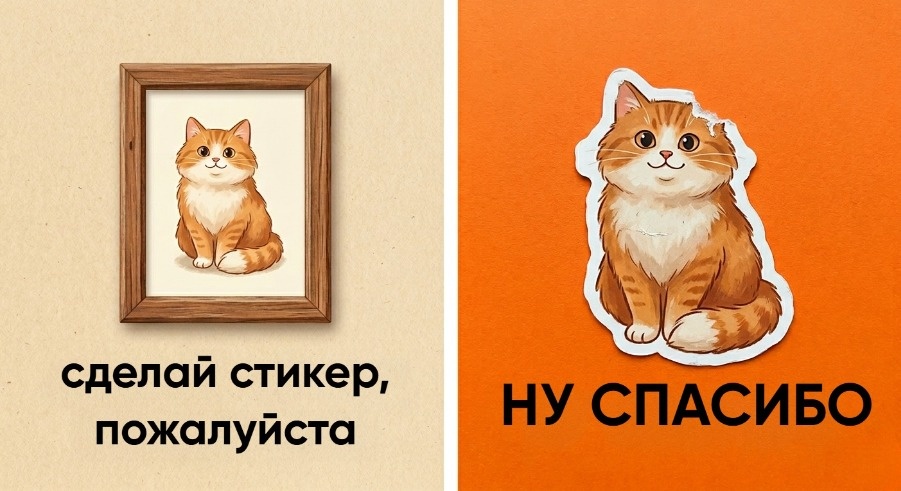 Вот что бывает без стикерката