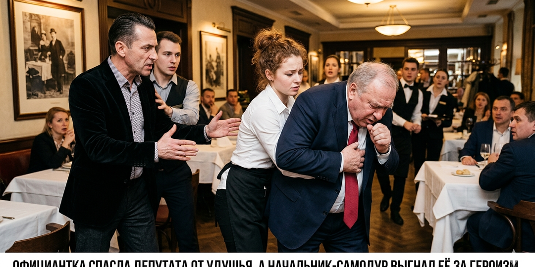 Официантка спасла депутата от удушья, а начальник-самодур выгнал её за героизм