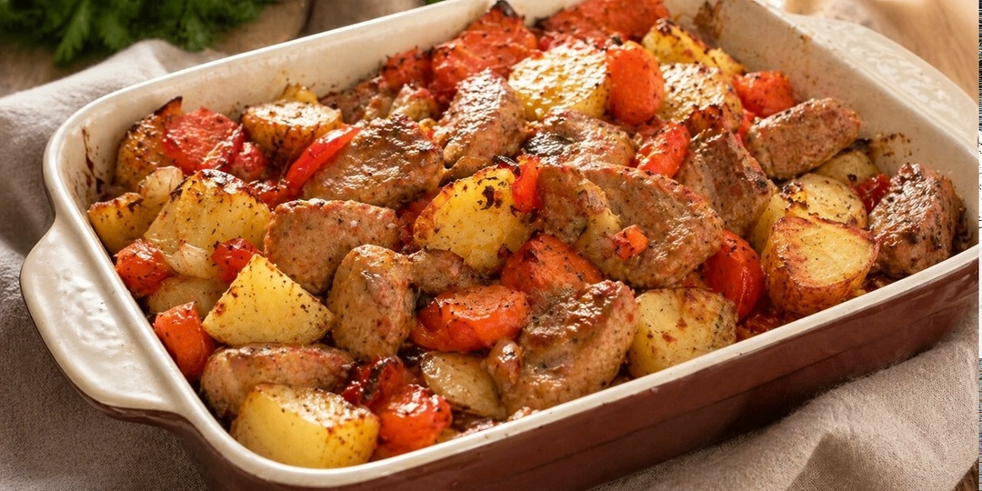 ПРОСТО ЗАКИНУЛ И УЖИН ГОТОВ: мясо с овощами, которое съедают быстрее, чем готовится