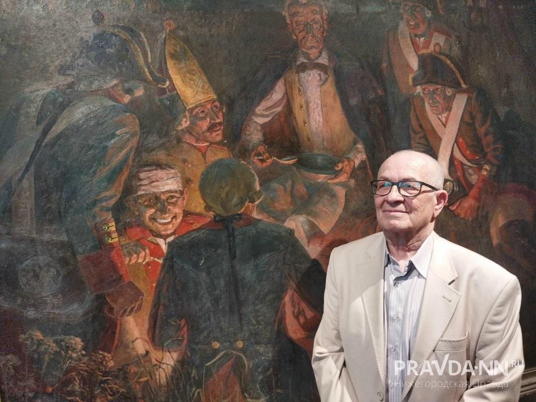    Сергей Усватов, сын художника, стал моделью для этого полотна