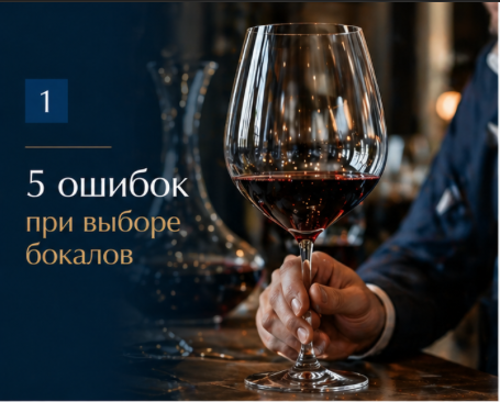 5 ошибок при выборе бокалов