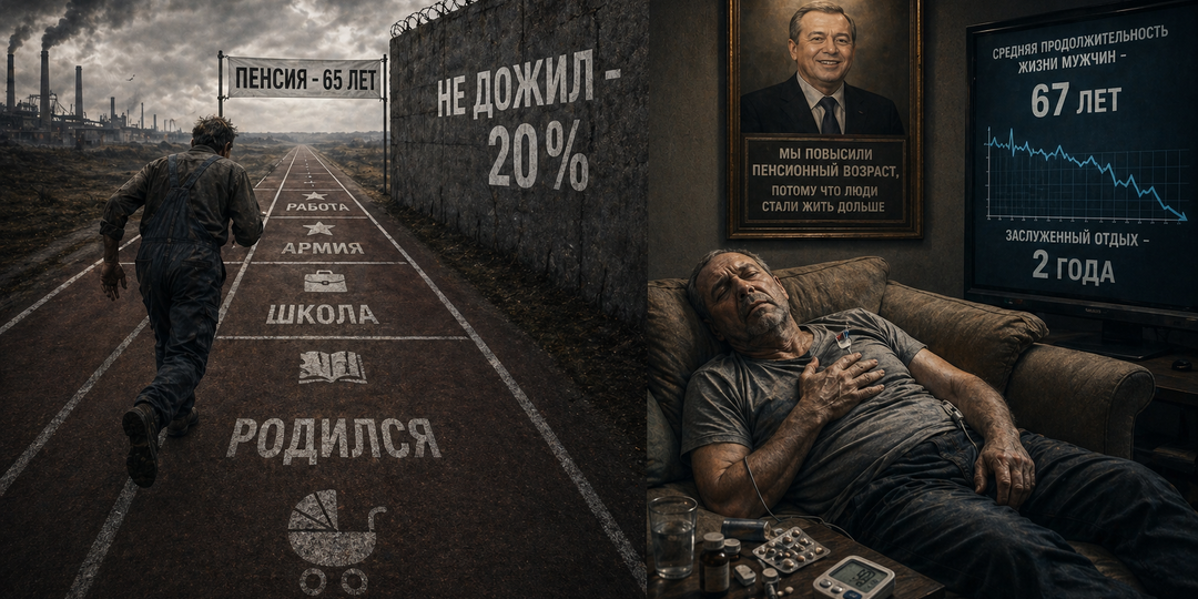 Два года на «заслуженный отдых»: почему каждый пятый российский мужчина не доживает до пенсии