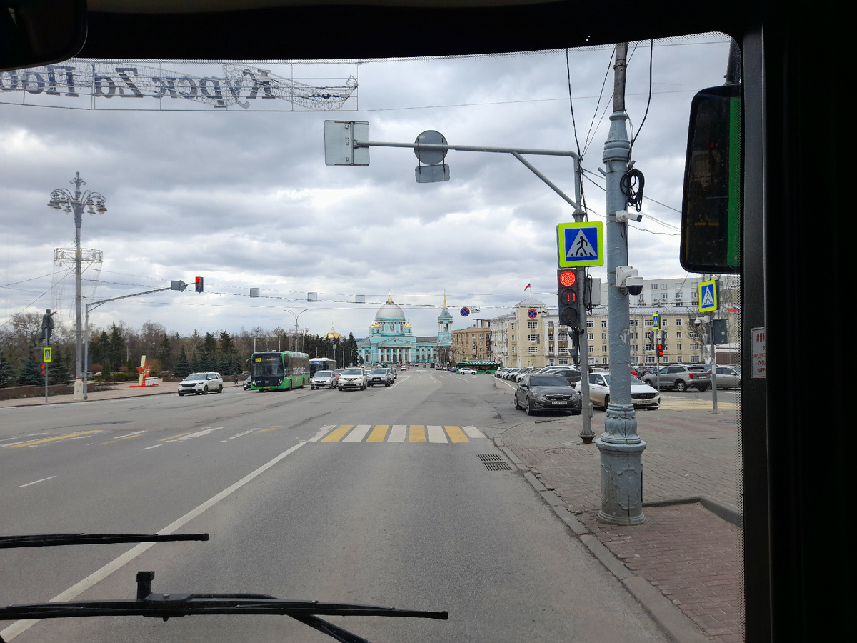Вид из автобуса на Красную площадь