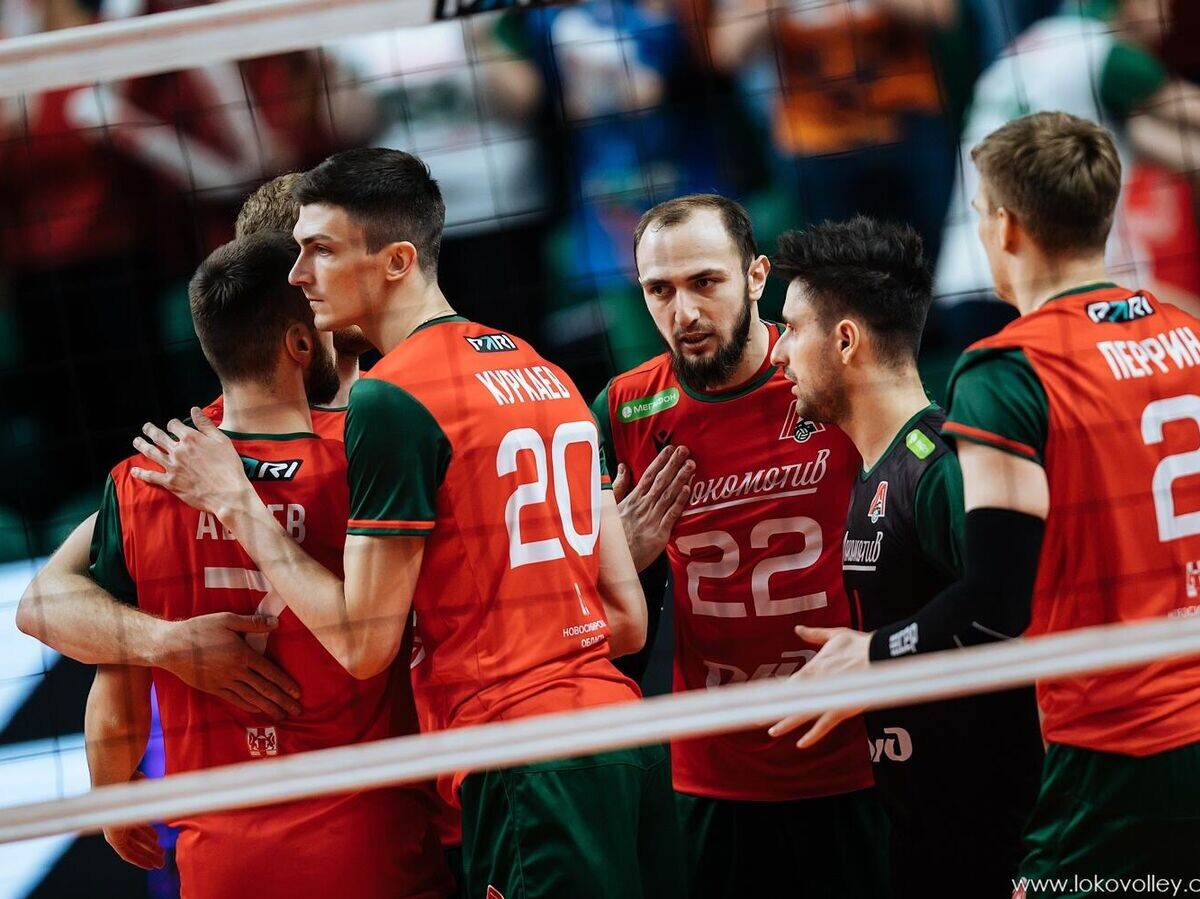    Волейболисты новосибирского "Локомотива" в матче Суперлиги | © пресс-служба ВК "Локомотив" Новосибирск