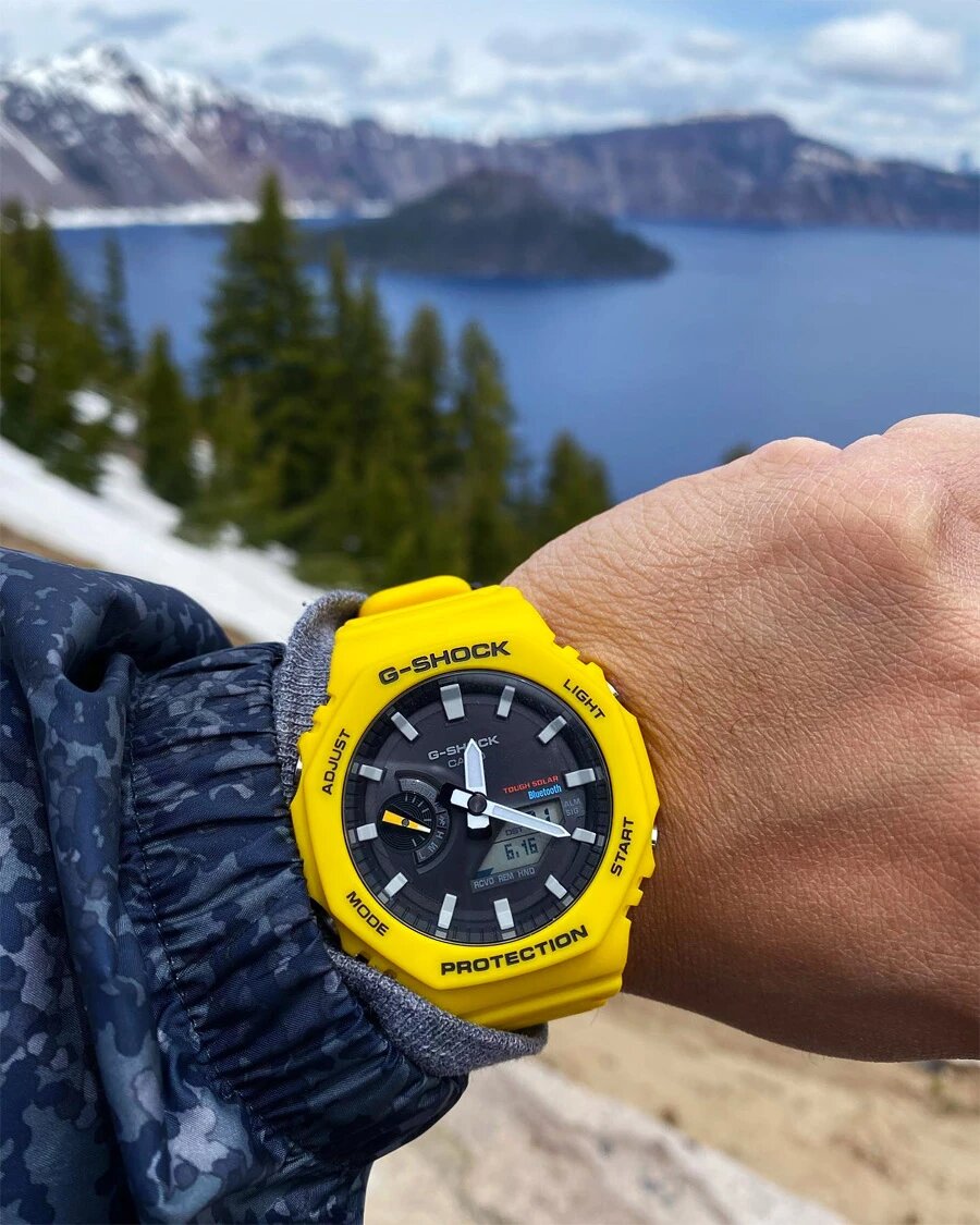 Часы G-Shock GA-B2100C-9A — яркий представитель джишоков с высокотехнологичными функциями