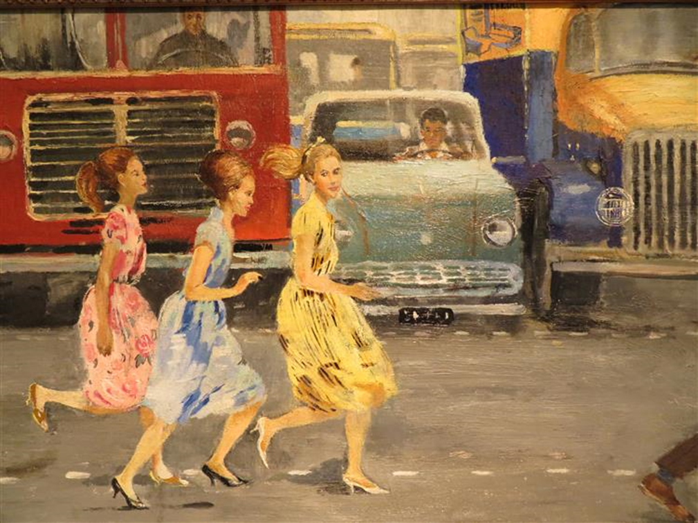 Ю.Пименов. Бегом через улицу, 1963 г.