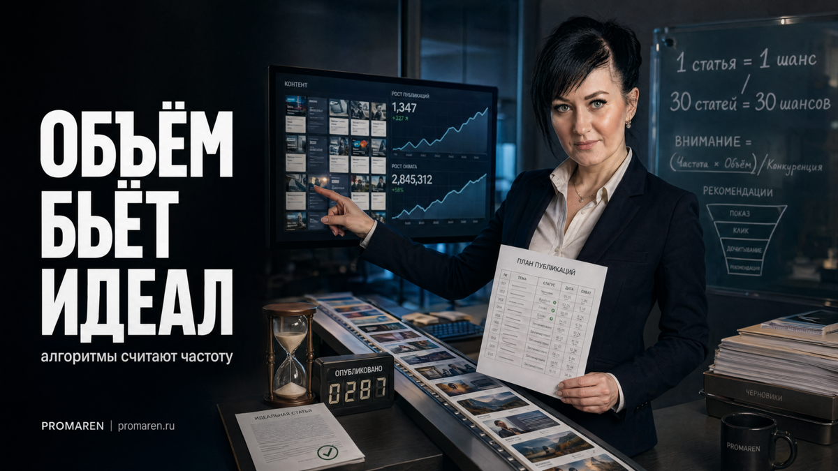   Объем контента против идеального текста | Марина Погодина, PROMAREN Марина Погодина