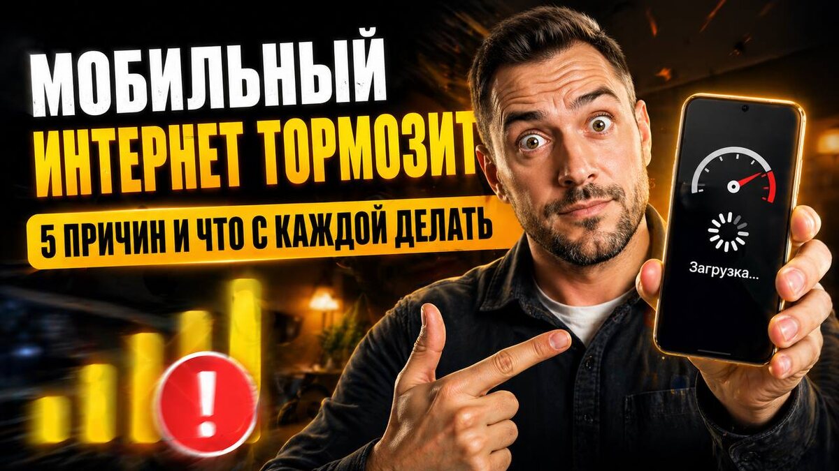 Мобильный интернет тормозит? 5 причин: слабый сигнал, перегруз сети, настройки APN и фоновые apps. Что делать в каждом случае! 📶📱 #Интернет #Скорость