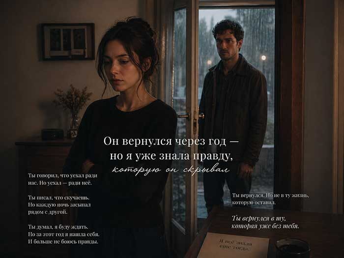 Он вернулся через год — но я уже знала правду, которую он скрывал