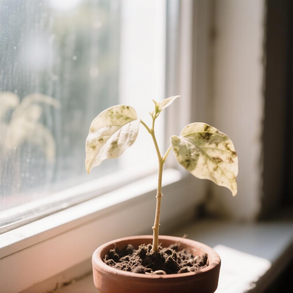 Желтые листья на плетях огурцов.