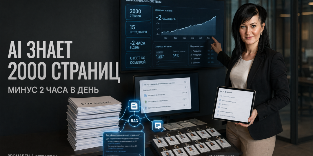 AI-ассистент для базы знаний: минус 2 часа в день