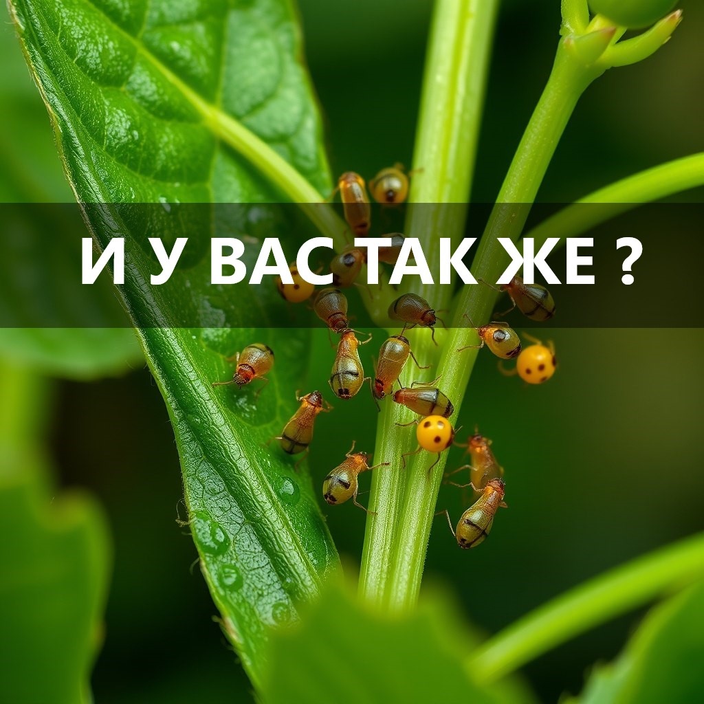 Тля быстро размножается, если упустить момент. 