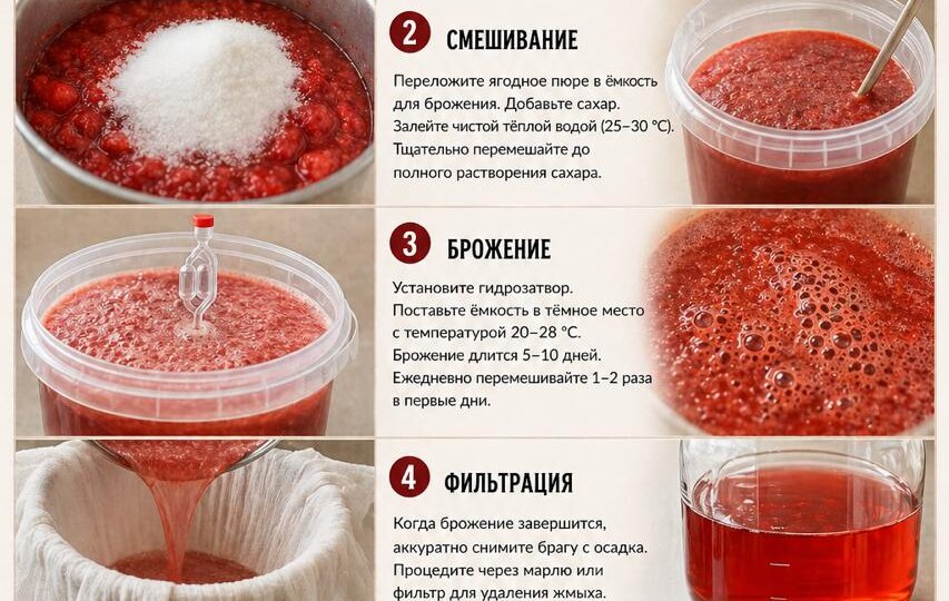 Брага из клубники — простой способ получить ароматную основу для дистилляции