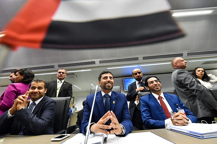    Министр энергетики ОАЭ Сухейль аль-Мазруи: «Это суверенное национальное решение, основанное на долгосрочном стратегическом и экономическом видении ОАЭ».   
Фото: © Qian Yi/ZUMAPRESS.com / www.globallookpress.com